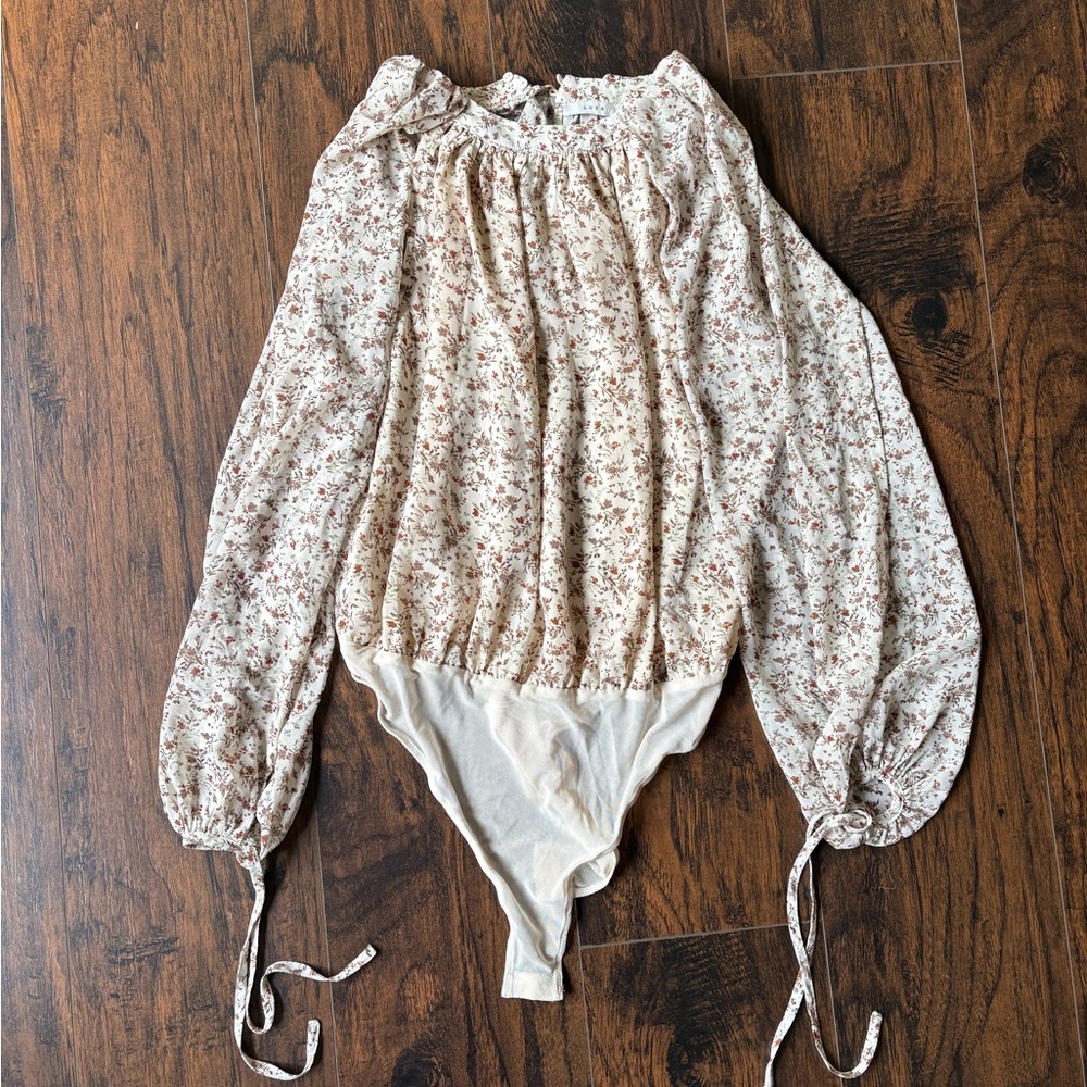 Lush Floral Long Sleeve Bodysuit